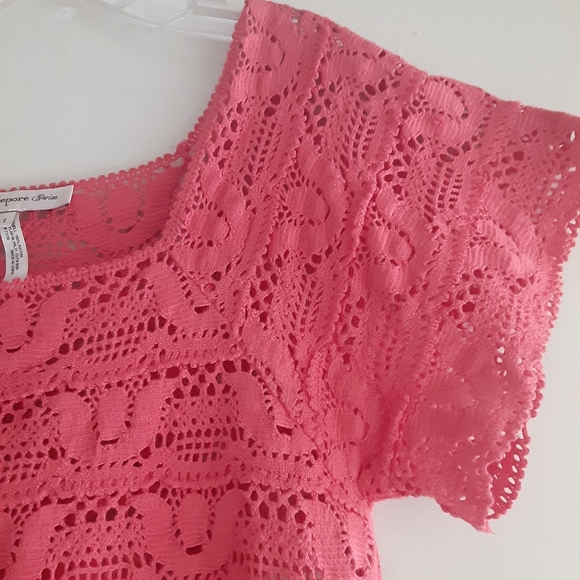 Nanette Lepore Prim Coral Crochet Dress - Picture 5 of 12